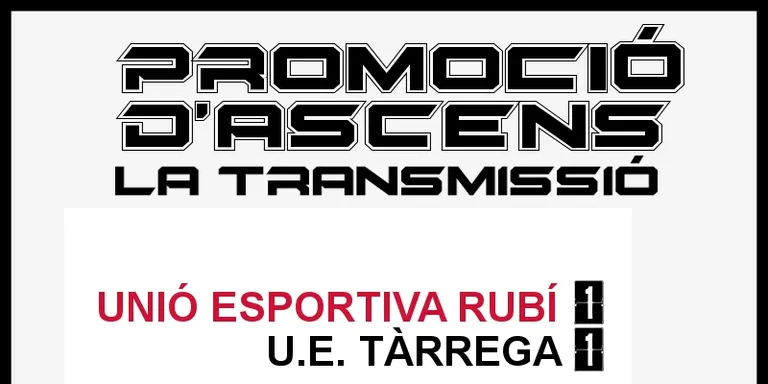 A PEU DE CAMP - JORNADA 1 promoció ascens UE RUBÍ