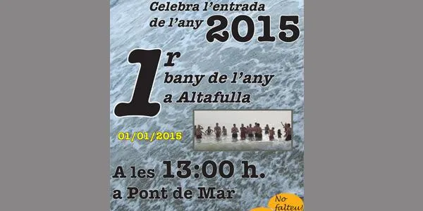 Altafulla celebra la setena edició del Primer Bany de l’Any