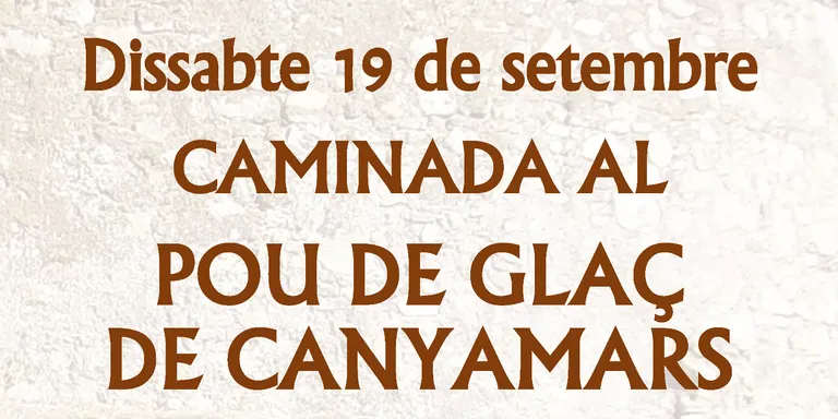 Dissabte es farà una caminada al Pou de Glaç de Canyamars guiada per Gaspar Casals
