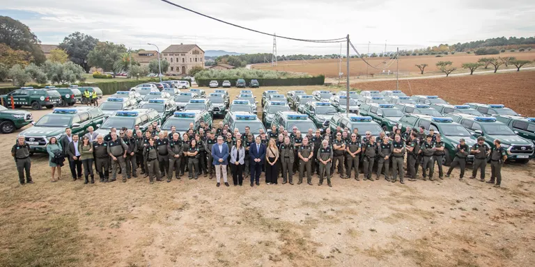La Torre Marimon acull l’acte de lliurament dels 66 nous vehicles del Cos d’Agents Rurals, a càrrec del conseller d’Interior