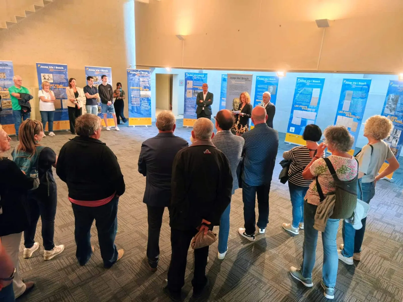 Imatge de la inauguració de l'exposició el passat divendres