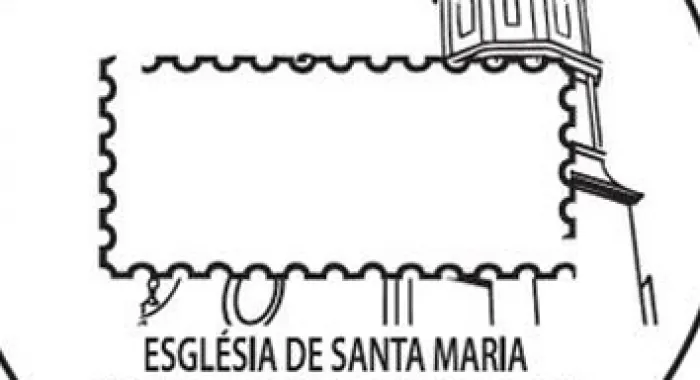 Un mata-segells dedicat a l'Església d'Arenys de Mar