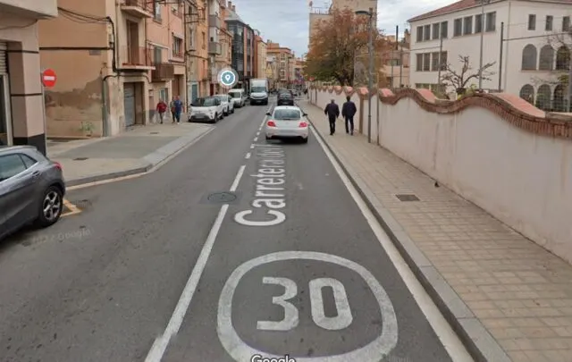 Es fixa circular a 20km/h a la Carretera del Pla
