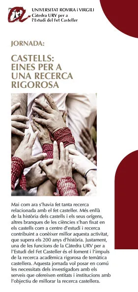 El Museu Casteller acull la jornada Castells: Eina per a una recerca rigorosa