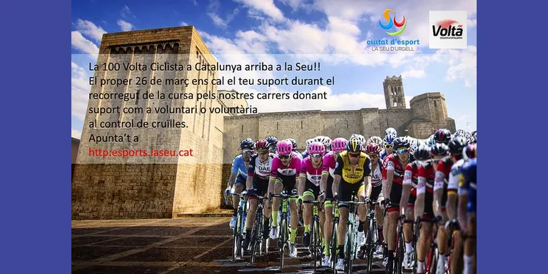 Es necessiten voluntaris per col·laborar en el pas de la Volta Ciclista a Catalunya per la Seu