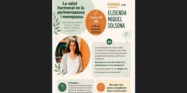 La salut hormonal durant la perimenopausa i la menopausa centra una xerrada aquest dijous al Museu Etnogràfic d’Altafulla