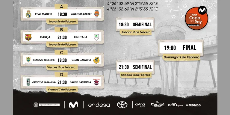 Barça-Unicaja i Penya-Baskonia: així queden els quarts de Copa