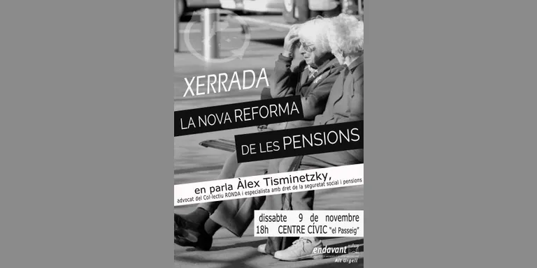 Xerrada a la Seu sobre la nova reforma de les pensions