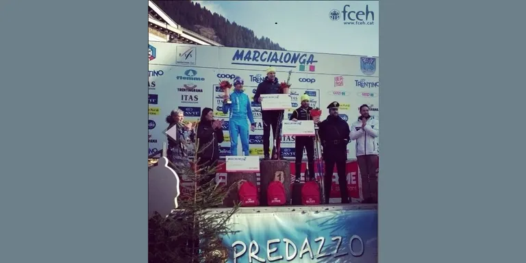 Podi de Sadurní Betriu a la Marcialonga d'esquí nòrdic