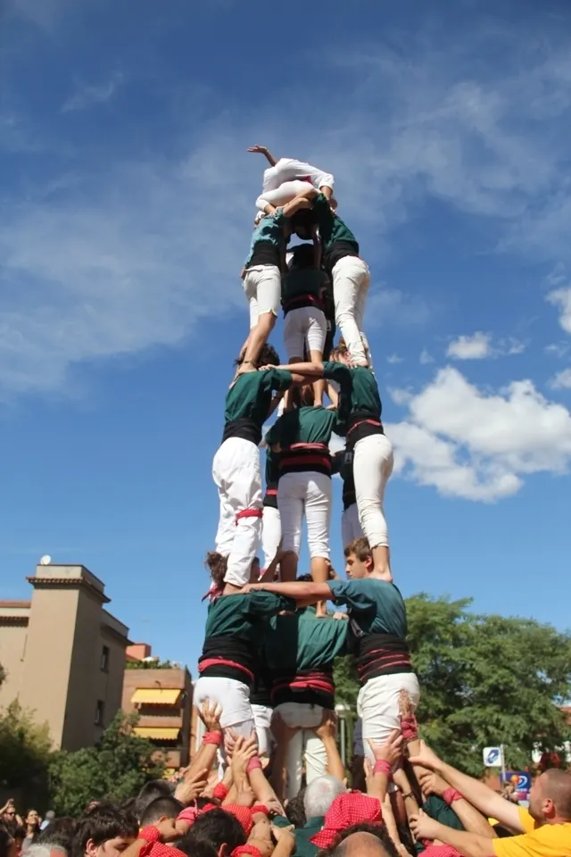 Els Castellers de Caldes acaben la temporada amb la seva millor actuació
