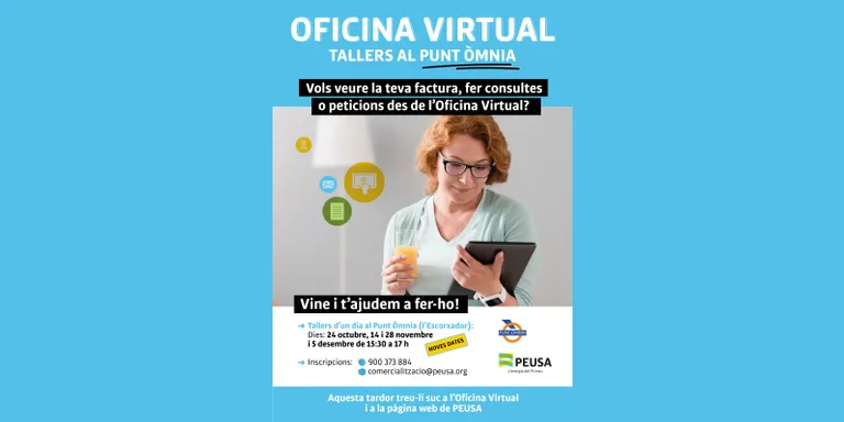 Nous tallers al Punt Òmnia de la Seu per conèixer l'Oficina Virtual de PEUSA