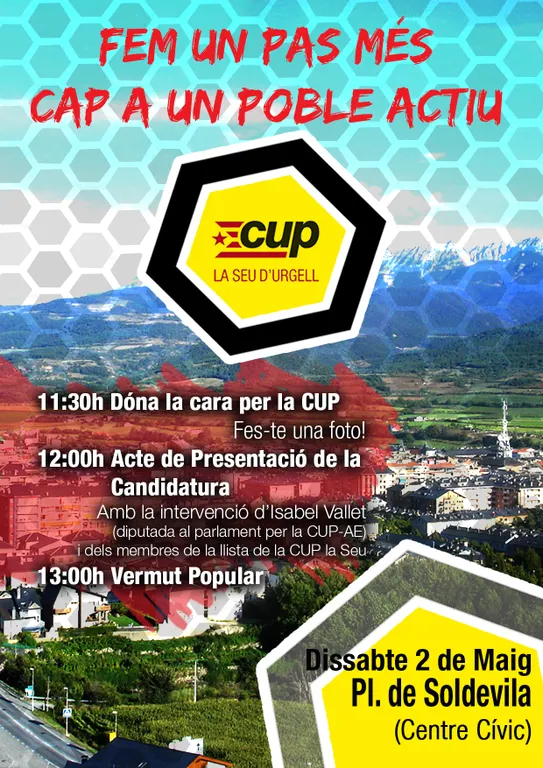 La CUP presenta la llista i el programa per a les eleccions municipals de la Seu