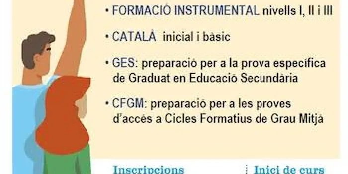 Obertes les inscripcions per a l’Aula de formació de persones adultes d'Arenys