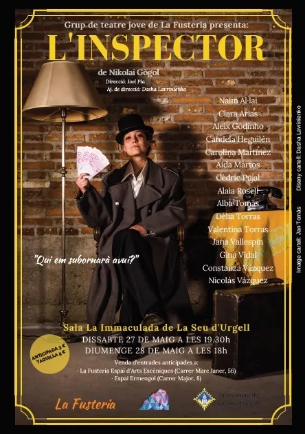 El grup de teatre jove de La Fusteria s'estrena amb 'L'inspector'