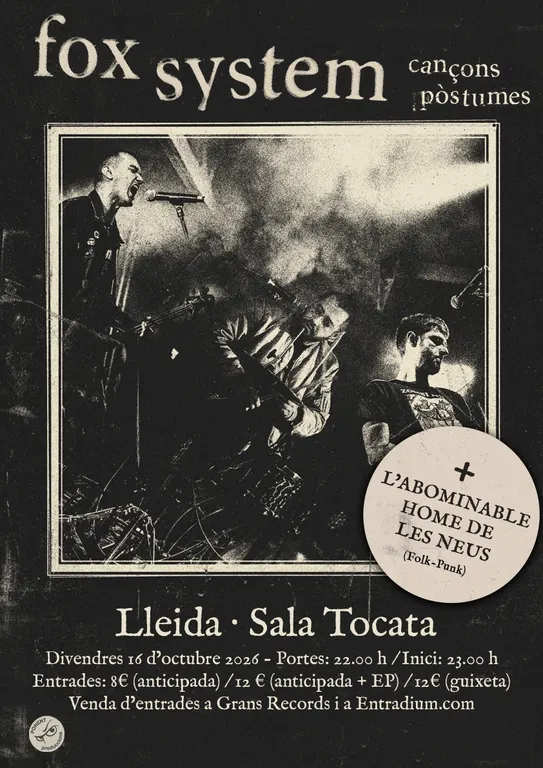 El trio rossellonenc Fox System presenta el seu nou EP “Cançons Póstumes” a la sala Tocata de Lleida
