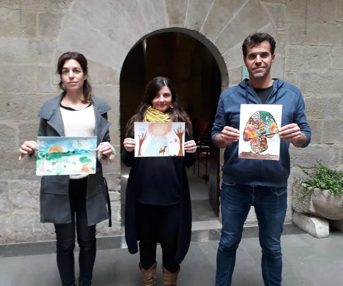 David Seoane, Ona de la Fuente i Martí Mateu guanyen el concurs de dibuixos de la segona Fira de la Terra del Solsonès