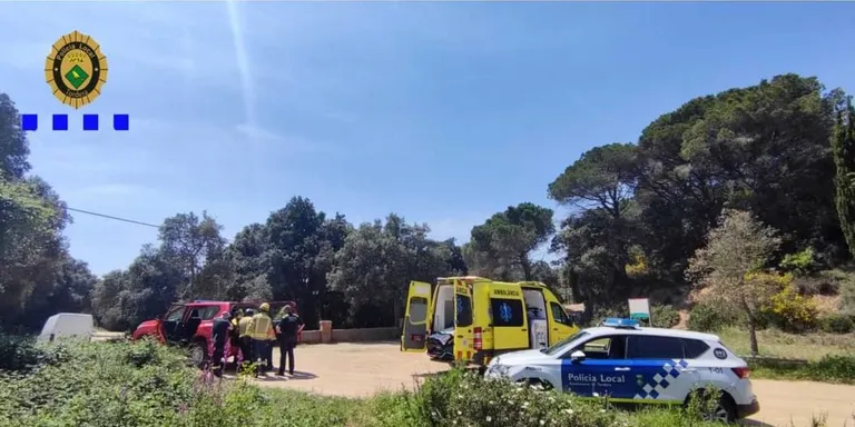 Rescaten un excursionista de Pineda a la zona de Tres Termes que s'havia precipitat per un barranc