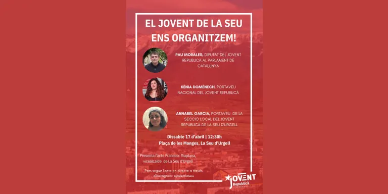 Presentació de Jovent Republicà a la Seu d'Urgell