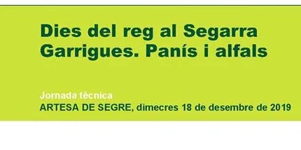 Anul·lada la jornada tècnica sobre el reg del panís i alfals
