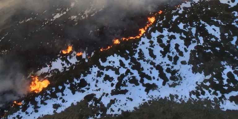 L'incendi de vegetació de Naut Aran crema 200 hectàrees