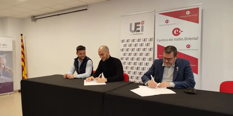 La Cambra del Vallès Oriental i l'empresa LYNE Group acorden impulsar el talent i la creació d'empreses a la comarca