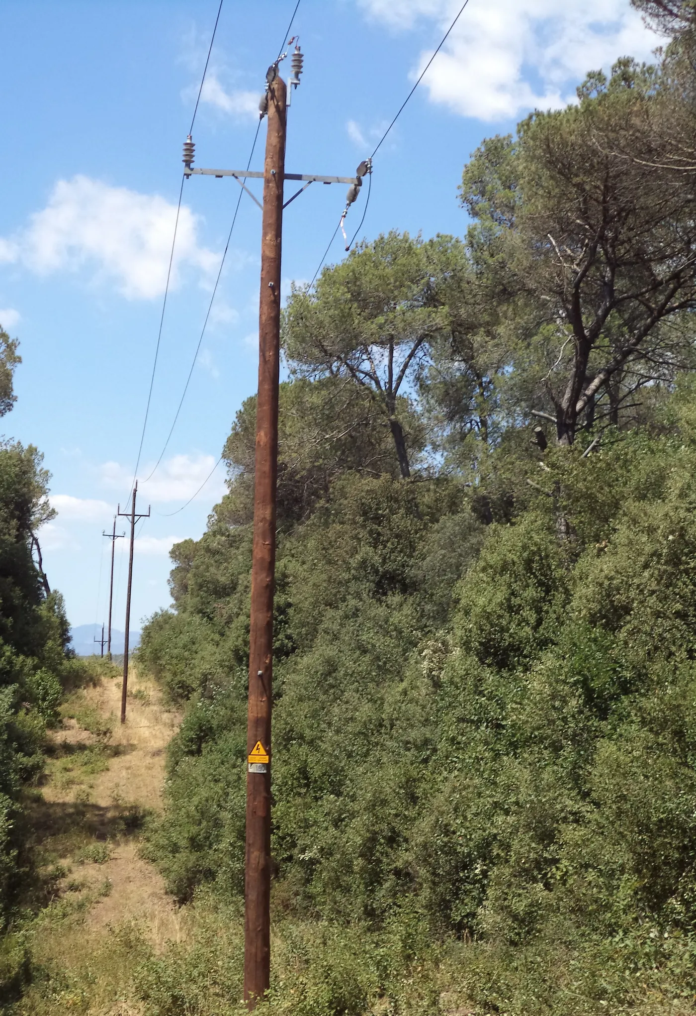 Endesa millora una línia al Montnegre