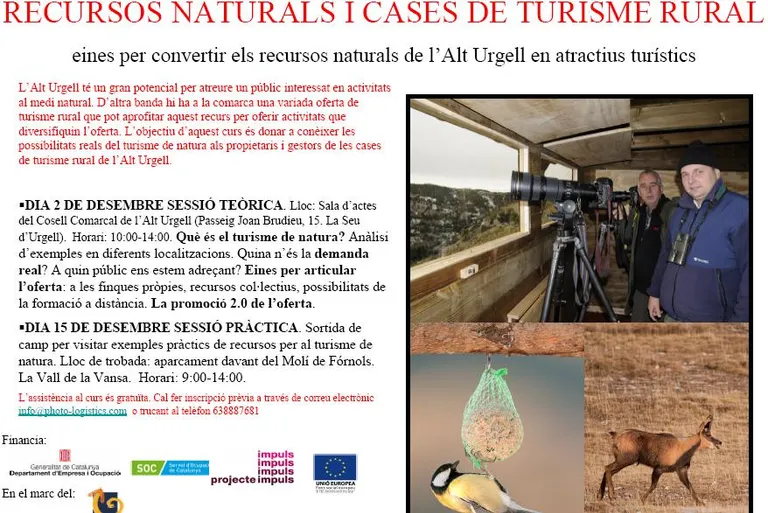 L'Alt Urgell acull un curs sobre recursos naturals i cases de turisme rural