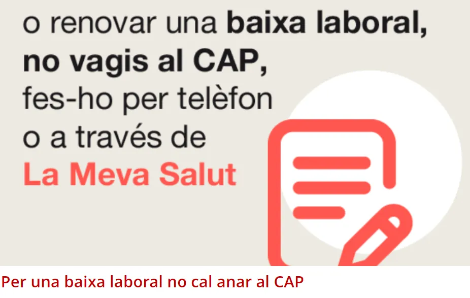 Nous tramits que ha especificat el Canal Salut de la Generalitat