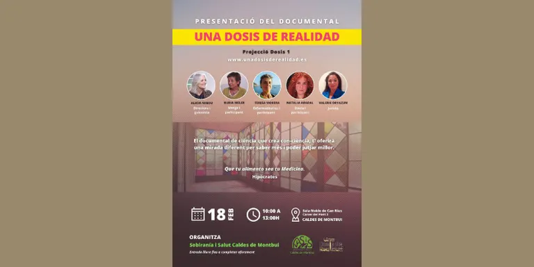 Es presenta el documental «Una dosis de realidad»
