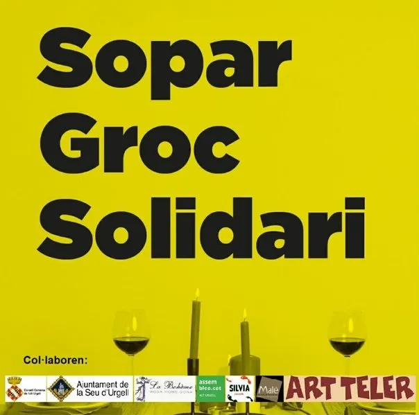 Sopar Groc a la Seu per col·laborar amb la Caixa de Solidaritat