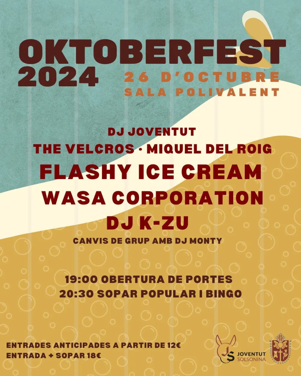 La 4a edició de l'Oktoberfest de Solsona arribarà el dia 26 a la polivalent