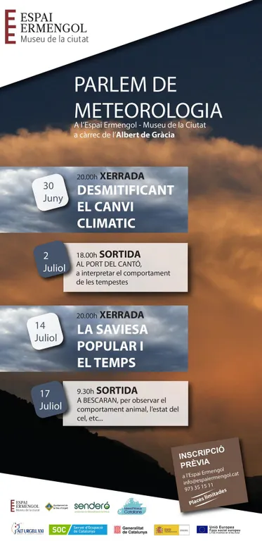 L'Espai Ermengol de la Seu presenta el cicle 'Parlem de Meteorologia'