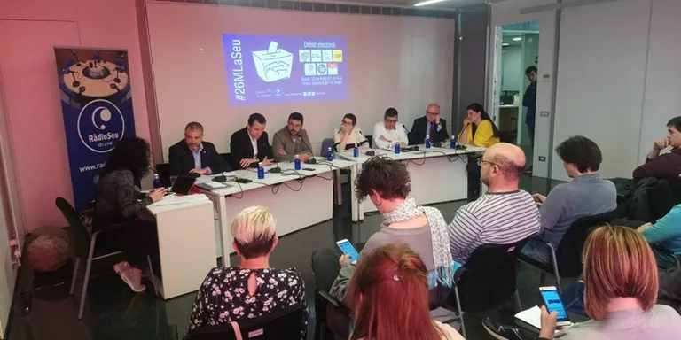 Els alcaldables debaten els reptes principals de la Seu al Debat de les Eleccions Municipals a RàdioSeu