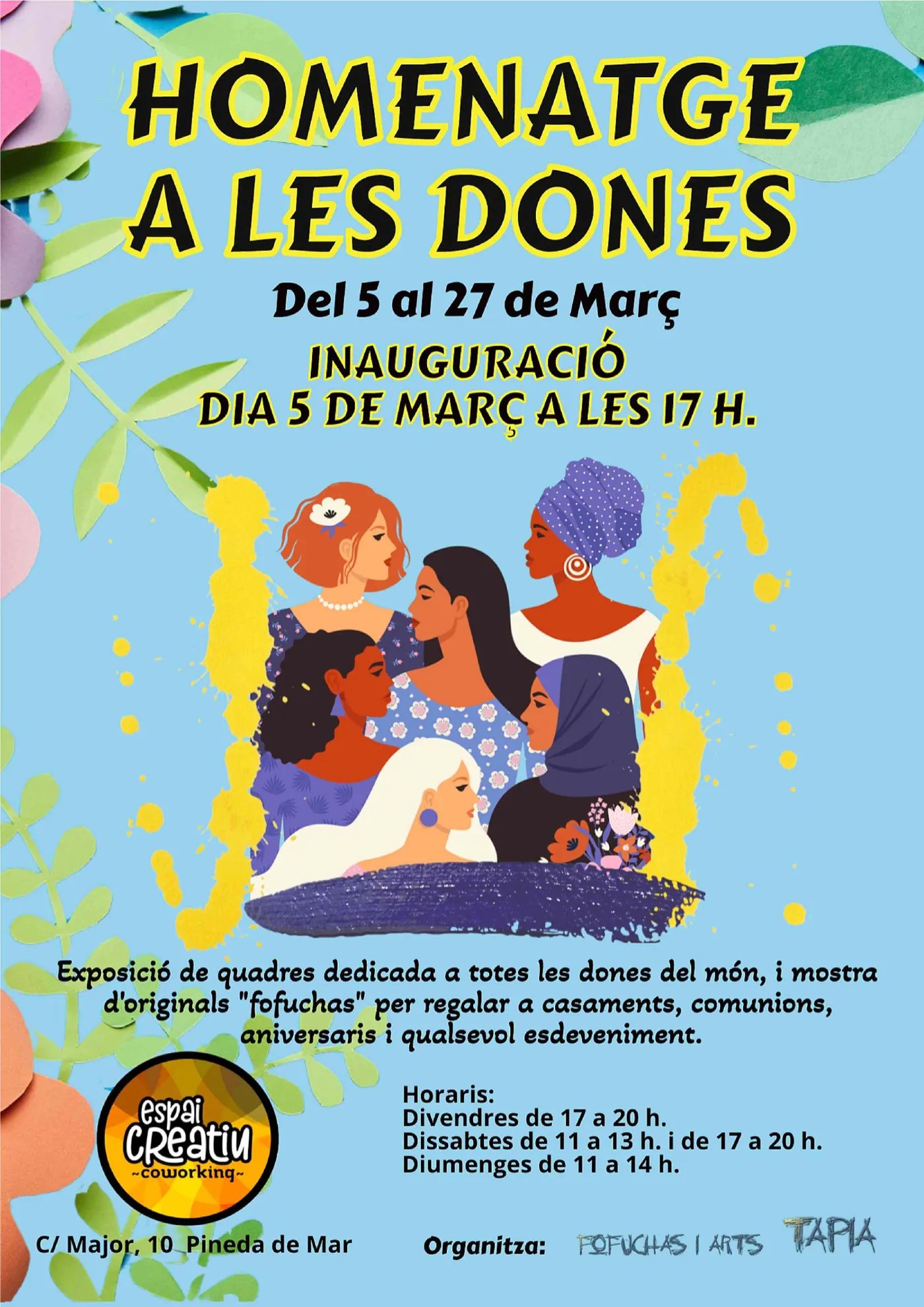L'Espai Creatiu mostra una exposició de pintura dedicada a la dona
