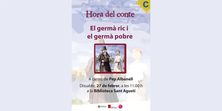 'Hora del conte' a la Biblioteca Sant Agustí amb l'escriptor Pep Albanell