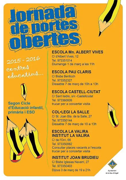 Jornades de portes obertes als centres educatius de la Seu d'Urgell