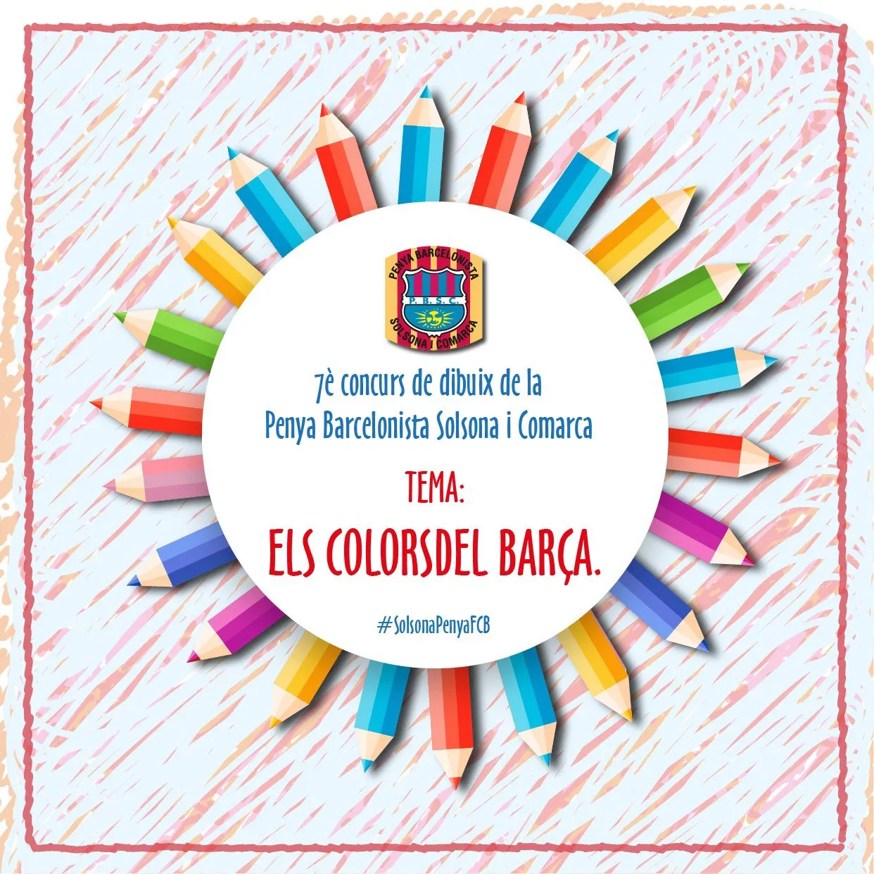 <strong>Els colors del Barça centren el setè Concurs de dibuix de la Penya Barcelonista de Solsona i Comarca</strong>