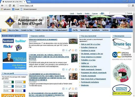 L'Ajuntament de la Seu rep el Segell Infoparticipa de transparència en comunicació pública