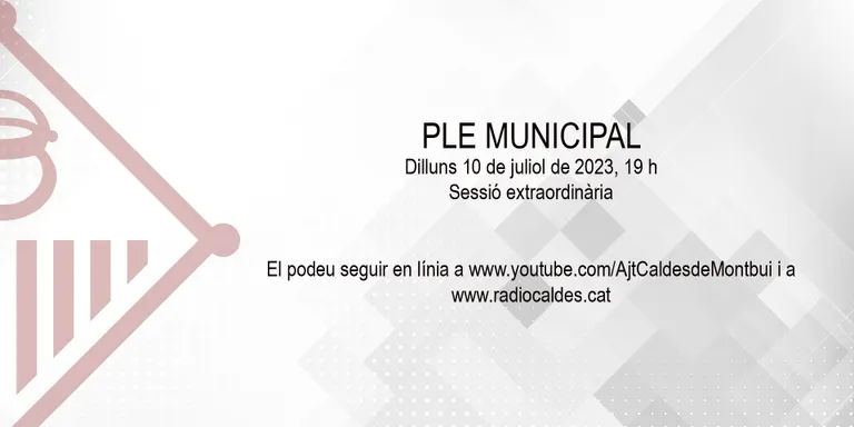 Avui dilluns ple municipal per aprovar el nou cartipàs municipal