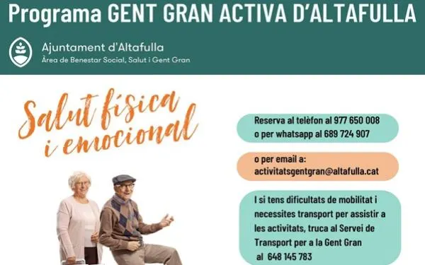 Últimes places pel taller de risoteràpia per a Gent Gran