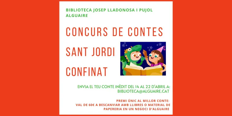 Els guanyadors del Concurs de contes "Sant Jordi Confinat" de la Biblio d'Alguaire
