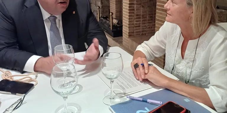 El conseller d’Interior, Joan Ignasi Elena, es reuneix amb ERC Valls