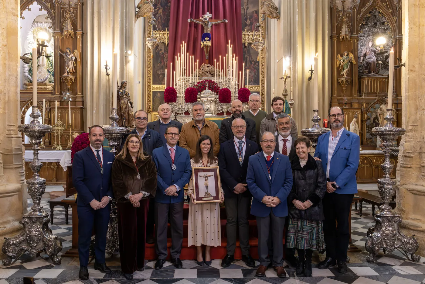 Inmaculada Concepción García González en la Exaltación al Cristo de Santiago