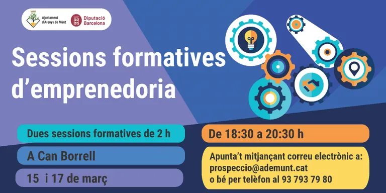 L'Ajuntament ofereix dues sessions formatives d'emprenedoria