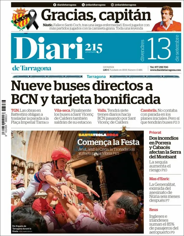 Cop d'ull als diaris d'aquest divendres 13 de setembre