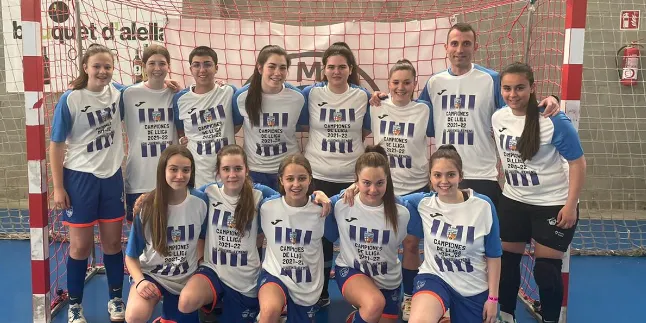 El juvenil de futbol sala femení del CN Caldes, campió de lliga, porta la secció per primer cop a un campionat d'Espanya