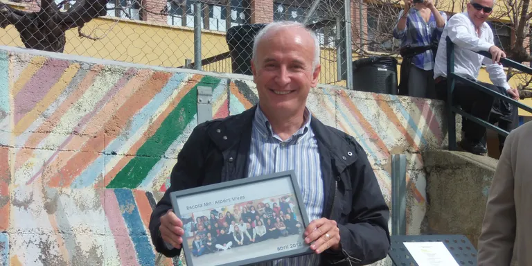 L'Escola Albert Vives acomiada Francesc Puigdemasa