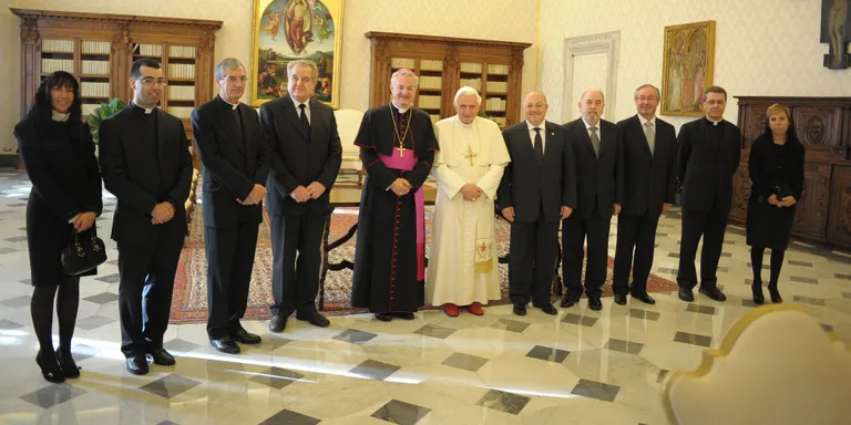 El Papa rep l'Arquebisbe d'Urgell i Copríncep d'Andorra, Joan-Enric Vives
