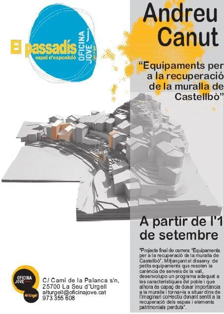 L'Espai El Passadís exposa el projecte de recuperació de la muralla de Castellbò