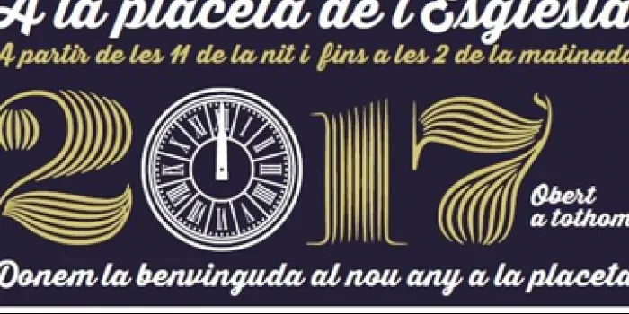 Tot a punt per la Festa de Cap d'Any a la plaça de l'Església